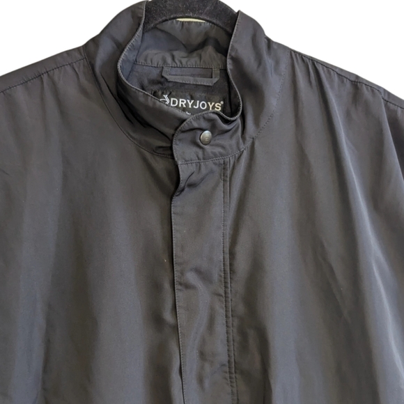 FOOTJOY DryJoys 1/4 SNAP & ZIP 100% Polyester L Black LINED VEST Wind & Rain - Picture 4 of 8